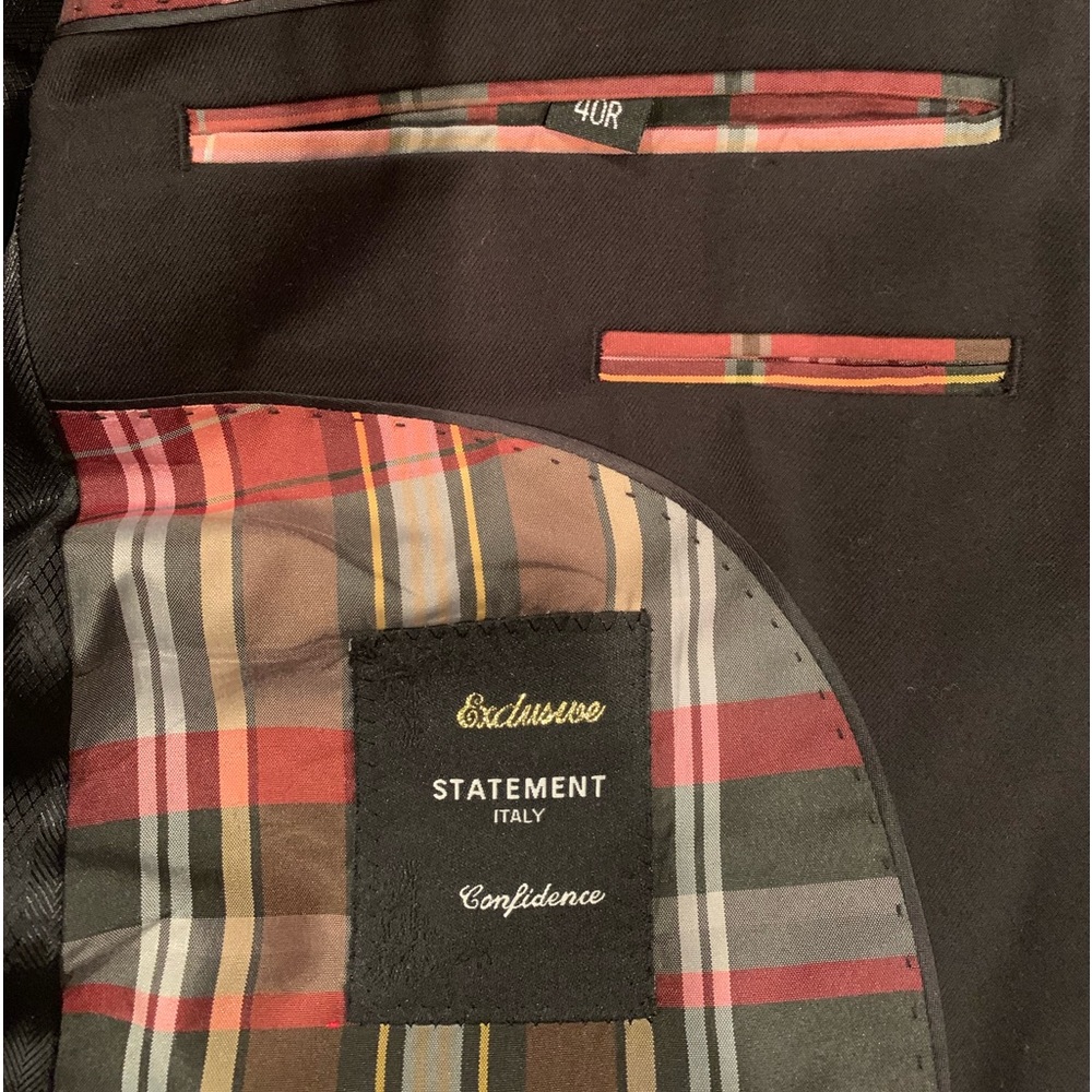 Statement Italy “Confidence” Dinner Jacket Size 4… - image 5